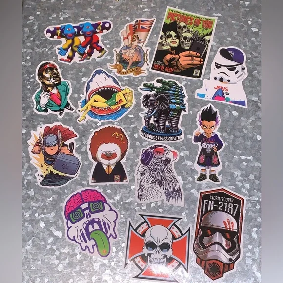 (70) Miscellaneous Vinyl Stickers - Picture 2 of 7